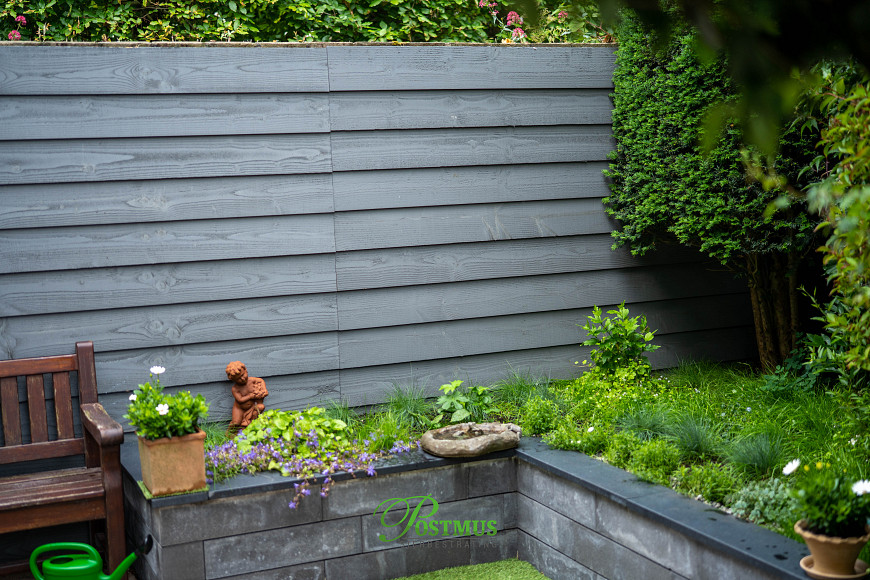 Natuursteen Basalt vijverranden 3x15x100 cm Geslepen**