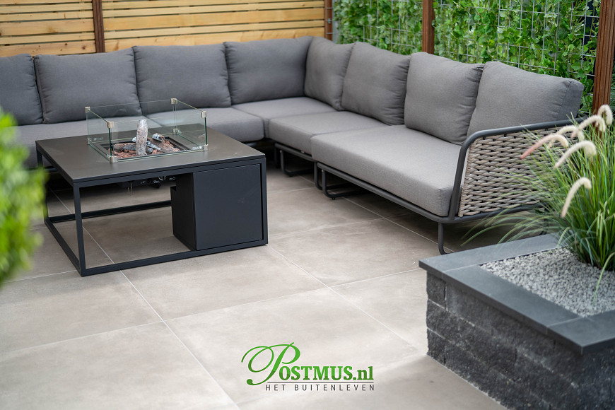 Natuursteen Basalt vijverranden 3x15x100 cm Geslepen**