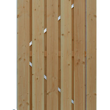 Douglas geschaafde plankendeur op verstelbaar stalen frame, 16 mm, 100 x 190 cm, groen geïmpregneerd. *
