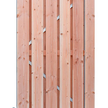 Douglas geschaafde plankendeur op verstelbaar stalen frame, 16 mm, 100 x 190 cm, onbehandeld.