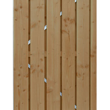 Douglas geschaafde plankendeur op verstelbaar stalen frame, 18 mm, 100 x 190 cm, groen geïmpregneerd. *