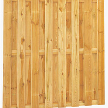 Grenen geschaafd plankenscherm 18-planks 13 mm 180 x 180 cm recht groen gempregneerd