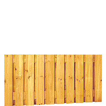 Grenen geschaafd plankenscherm 21-planks 17 mm 180 x 89 cm verticaal recht groen gempregneerd