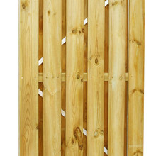 Grenen geschaafde plankendeur op verstelbaar stalen frame 100 x 180 cm, recht, groen geïmpregneerd. *