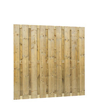 Jumboscherm geschaafd vuren 20-planks 15 mm, 180 x 180 cm, recht. *