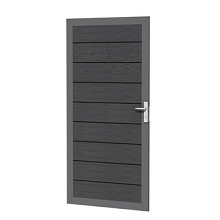 Composiet deur in aluminium frame 90 x 183 cm, antraciet. *