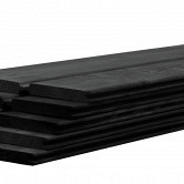 Betowood scherm douglas inclusief afdekkap 187 x 224 cm, zwart geïmpregneerd. *